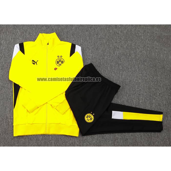 Chandal de Chaqueta del Borussia Dortmund 2023-2024 Amarillo